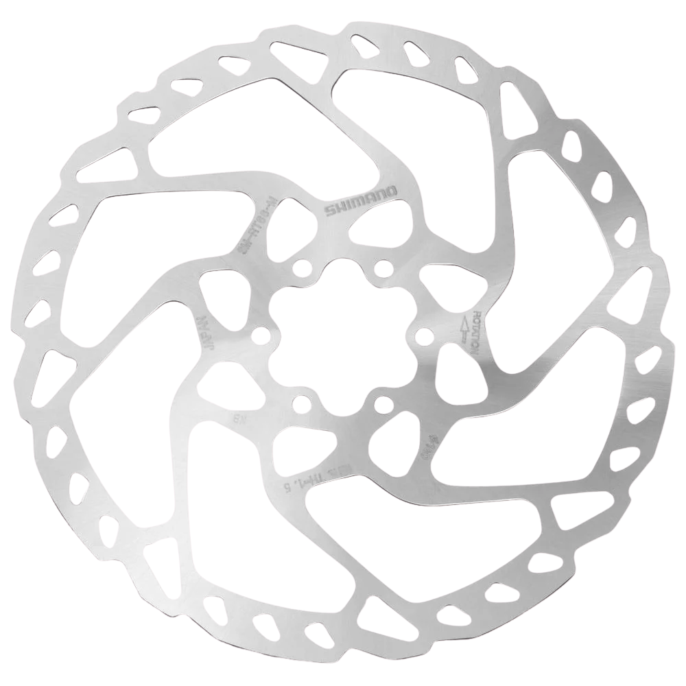 Shimano SM‑RT66 160 mm 6‑bolt disc brake rotor metal/resin – available at Hattons Umhlanga